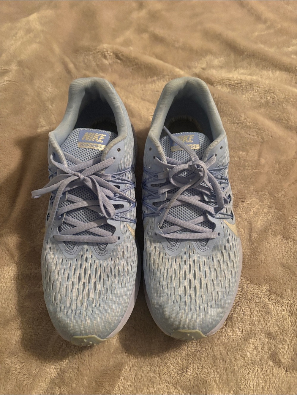 Nike Women Light Blue Mesh Running Sneakers